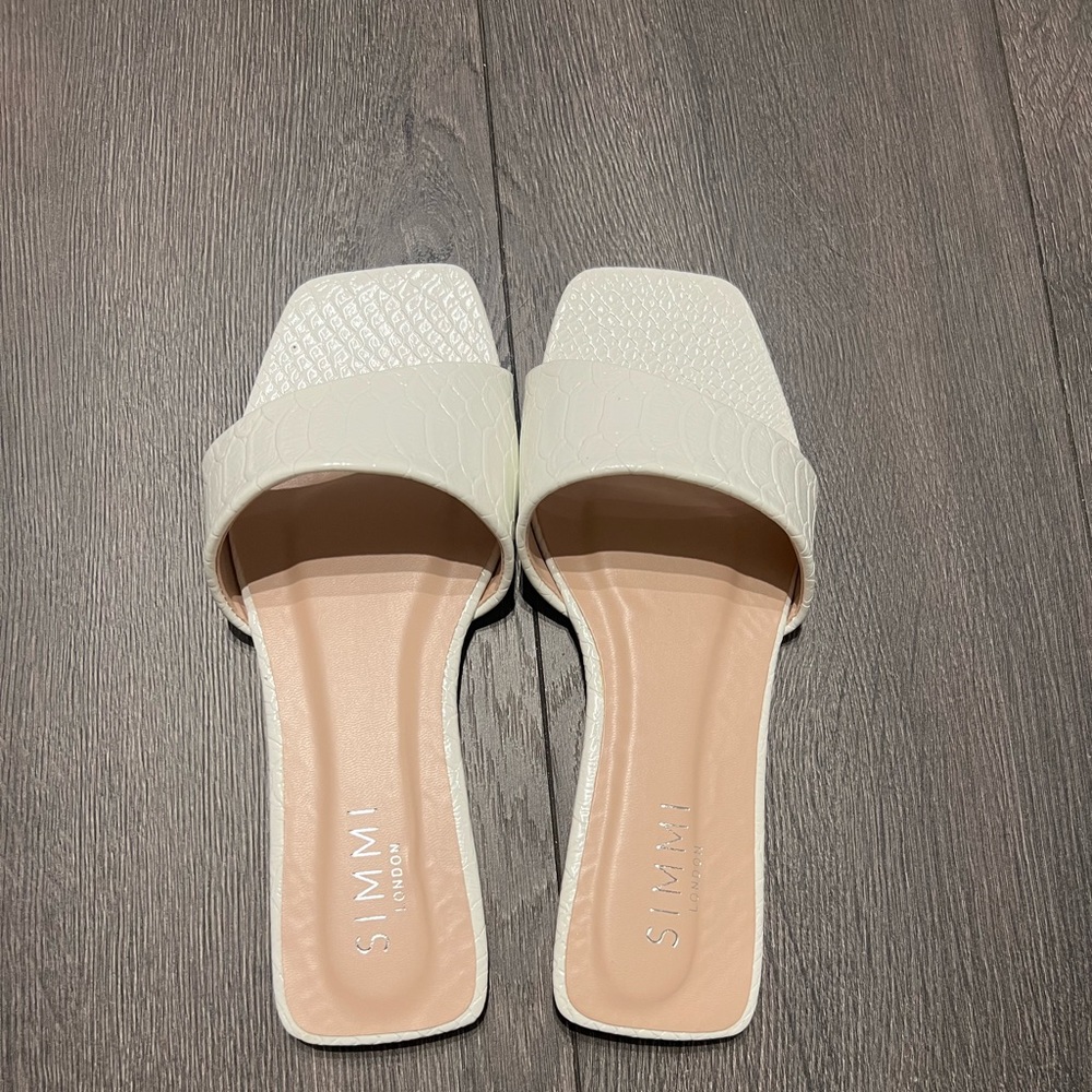 Simmi London Faux Croc Print Sandals